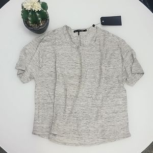 NWT Rag & Bone crop tee in Fog